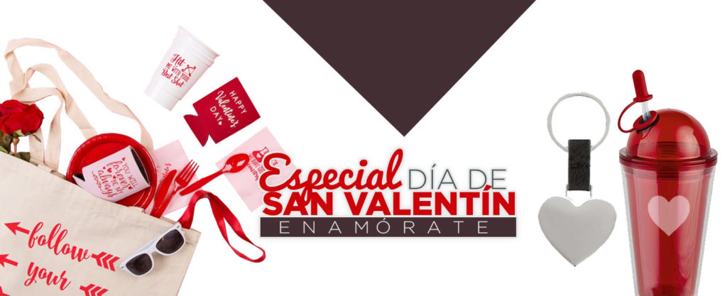 Articulos promocionales para San Valentin